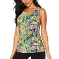 thumbnail image 1 of Gaeub Watercolor Blooming Cactus Women's Workout Tank Tops Lightweight Sleeveless Shirts for Women for Athletic Running Tennis Yoga - XX-Large, 1 of 9