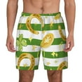 thumbnail image 1 of Gaeub Watercolor St Patrick Day Mens Swim Trunks Stretch Beach Shorts Quick Dry for Men Swim Shorts Swimwear with Pockets- Large, 1 of 9