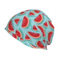 thumbnail image 1 of Gaeub Watermelon Knit Cuffed Beanie Top Level Beanie Men Women Winter Knit Caps Soft Ski Hat, 1 of 7