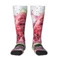 thumbnail image 1 of Gaeub Watermelon Splash Realism Art Printed Design Socks Stretchy High Tube Socks for Men Women Teens , Softball Soccer Socks for Hiking, Sport, 1 of 6