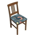 thumbnail image 1 of Gaeub Watermelons Dachshunds Square Chair Seat Covers, Stretch Fitted Printed Chair Seat Cushion Cover for Kitchen, Office - One Size, 1 of 9