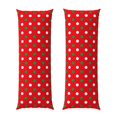 thumbnail image 1 of Gaeub White and Green Polka Dot Printed Long Body Pillowcase Envelope Closure 1 Pack Wrinkle for Night Sweats - 20x54 in, 1 of 8