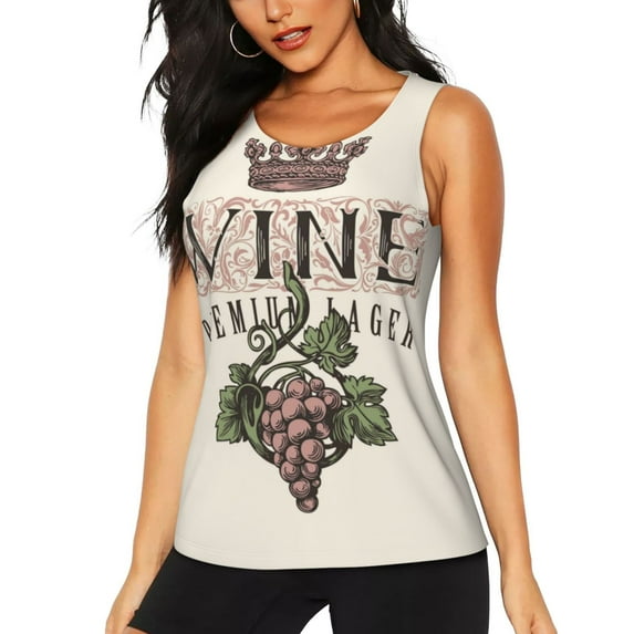 Gaeub Wine Women's Workout Tank Tops Lightweight Sleeveless Shirts for Women for Athletic Running Tennis Yoga - Medium