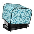 thumbnail image 1 of Gaeub Winter Warmth Blue Knitted Print 4 Slice Toaster Cover,Bread Machine Cover,Dustproof Fingerprint Protectors and Greasy Protection Anti-sputtering, 1 of 7