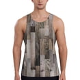 thumbnail image 1 of Gaeub Wooden Texture Men's Athletic Tank Top, Workout Sleeveless Shirts, Running Tank Tops for Gym, Running, Training - Medium, 1 of 9