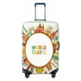 thumbnail image 1 of Gaeub World Travel3 Elastic Luggage Cover with Concealed Zipper Dust-Proof Luggage Cover Protector - 18-32 inch - Small, 1 of 9