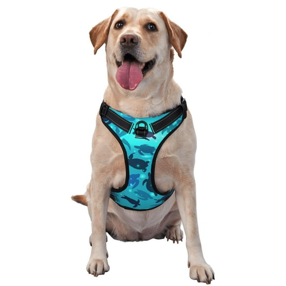 Gaeub World Turtle Day Gaeub World Turtle Day No Pull Dog Harness, Secure and Adjustable Pet Vest for Outdoor Activities - Medium