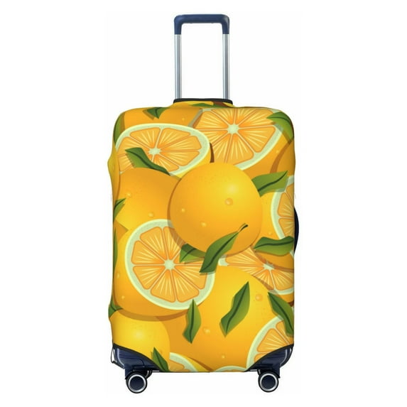 Gaeub Yellow Limes Elastic Luggage Cover with Concealed Zipper Dust-Proof Luggage Cover Protector - 18-32 inch - Medium
