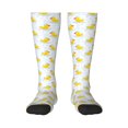 thumbnail image 1 of Gaeub Yellow Rubber Duck Printed Design Socks Stretchy High Tube Socks for Men Women Teens , Softball Soccer Socks for Hiking, Sport, 1 of 6