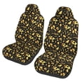 thumbnail image 1 of Gaeub glod Skull snake bird 2Pack Full Set Car Seat Covers with Soft Padding Universal Auto Front Seats Protector and Cushion Mat, 1 of 7