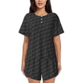 thumbnail image 1 of Gaeub golf balls Print Women's Short Sleeve Pajama Set Soft Sleepwear Pjs Short Sleeve Button Down Nightwear with Long Pants-Medium, 1 of 6