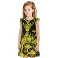 Gaeub saucerman Mushroom Forest Girls Pajamas Dress, Comfortable