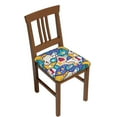 thumbnail image 1 of Gaeub tractor and garden Print Square Chair Seat Covers, Stretch Fitted Printed Chair Seat Cushion Cover for Kitchen, Office-Four Pieces, 1 of 7