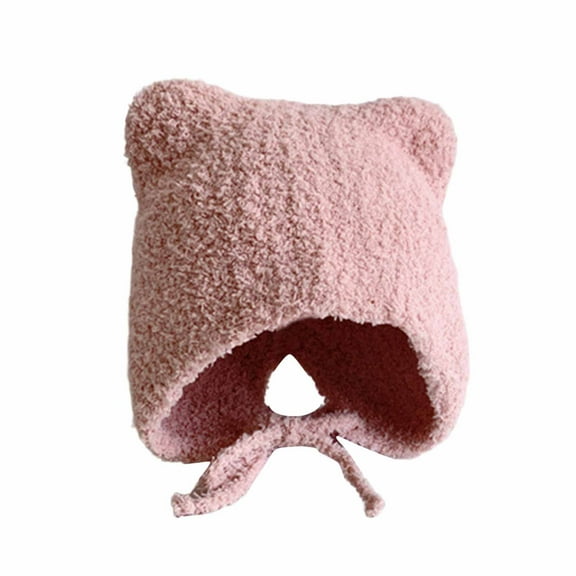 Gaexia Baby Beanies 0-6 Months,Cozy Winter Hat With Soft Ears Warm Baby Cap For Outdoor Cold Weather Activities