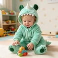 thumbnail image 1 of Gaexia Baby Boys Girls Bodysuit Hooded Animal Romper Jumpsuit One Piece Cosplay Outfit Soft Comfortable Clothing For Thanksgiving Carnival Birthday Party, 1 of 6