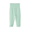 thumbnail image 1 of Gaexia Baby Boys Pants High Waisted Open Crotch Jumpsuits Soft Comfortable Footed Leggings for to 12 Months (Mint Green,6-9 Months), 1 of 2