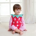 thumbnail image 1 of Gaexia Baby Halloween Pumpkin Outfit Sleeveless Romper Bodysuit Hat Unisex Toddler Jack-O- Party Dress Up Clothes Orange 0-6 Months, 1 of 7