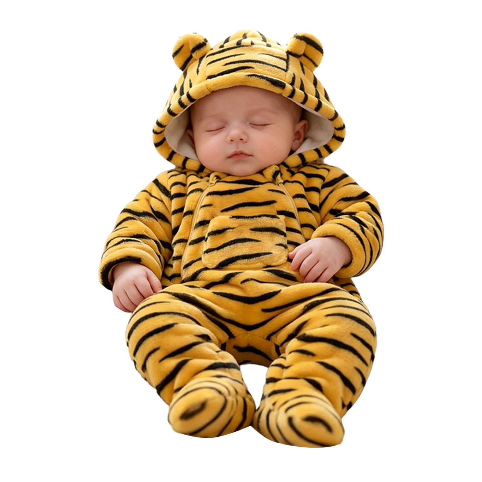 Gaexia Baby Toddler Animal Romper Hooded Warm Thick Winter Cartoon ...