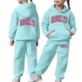 thumbnail image 1 of Gaexia Back To School Clothes for Boys Boys Tracksuit Size 18 Sweatshirt and Sweatpant Warm Up Suit Printed Hoodie Sets 2 Pieces Boys Sweatsuit Set,Blue,3-4 Years, 1 of 7