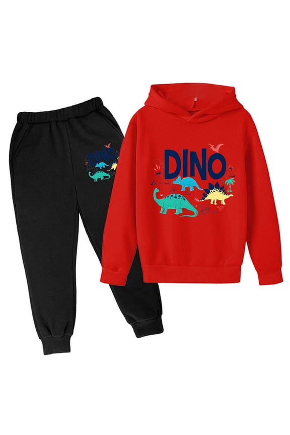 Back To School Clothes for Boys Boys Tracksuit Size 18 Sweatpants Hoodie Set Warm Up Suit Printed Hoodie Sets 2 Pieces Boys Sweat Suit,Light Gray,3-4 Years