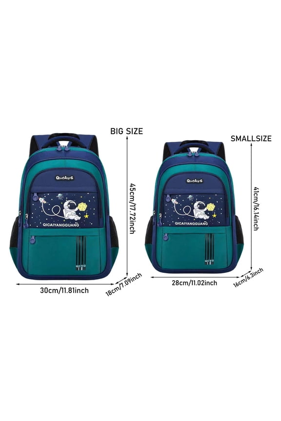 Backpack for School Cartoon Astronaut Backpack Ergonomic Support Large Capacity Lightweight Travel Daypack for School Commute Backpack