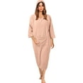 thumbnail image 1 of Gaexia Bath Robe Women Full Length Ribbed Knit Zipper Robe For Lightweight Loungewear With Pockets, 1 of 5