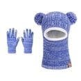 thumbnail image 1 of Gaexia Beanie For Toddler,Winter Thermal Knitted Lined Hat and Scarf Set for Toddler Boys Girls Cold Weather, 1 of 2