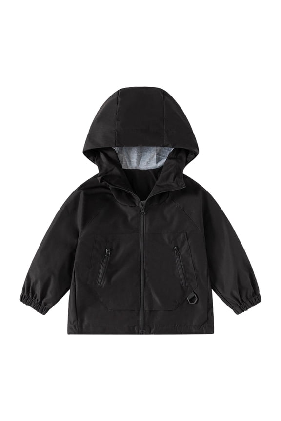 Big Boy Jacket With Hood ,Boys Windbreaker Jacket Lightweight Hooded Zipper Coat For Kids Outdoor Casual School Jacket Age 2 To 13 Years