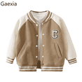thumbnail image 1 of Gaexia Boys Baseball Jacket Autumn Winter Thickened Outerwear Casual Youth Coat For Children And Girls Versatile Daily Wear, 1 of 4