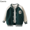 thumbnail image 1 of Gaexia Boys Baseball Jacket Autumn Winter Thickened Outerwear Casual Youth Coat For Children And Girls Versatile Daily Wear, 1 of 4