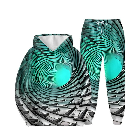 Gaexia Boys Hoodie Pant Set 3D Print Hooded Sweatshirt Sweatpant Suit 2 Piece Clothing Set for 2-14 Years