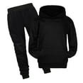 thumbnail image 1 of Gaexia Boys Sweat Suit Sweat Suits for Boys Hooded Long Sleeve Sweatpant Fall Outfits Loose Fit Hoodie Sets 2 Pieces Boys Tracksuit Set 14-16 Back To School Outfits for Boys,Black,4-5 Years, 1 of 4