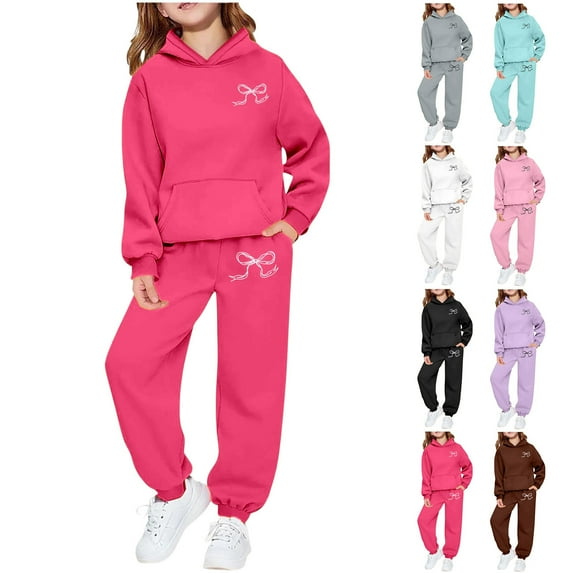 Gaexia Boys Sweat Suit Sweat Suits for Boys Hoodies and Joggers Pants Set Warm Up Suit Solid Color Hoodie Sets 2 Pieces Boys Tracksuit Size 6 Athletic Clothes,za14-Brown,140