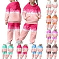 thumbnail image 1 of Gaexia Boys Track Suit Sweatpants Hoodie Set Soccer Outfit Solid Color Hoodie Sets 2 Pieces Boys Sweatsuit Set Back To School,za20-Pink,120, 1 of 8