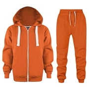 GAEXIA Boys Tracksuit Hoodie Pullover Tops Pants Fall Outfits Printed Hoodie Sets 2 Pieces Sweatsuits for Boys Clothing Set,Orange,11-12 Years