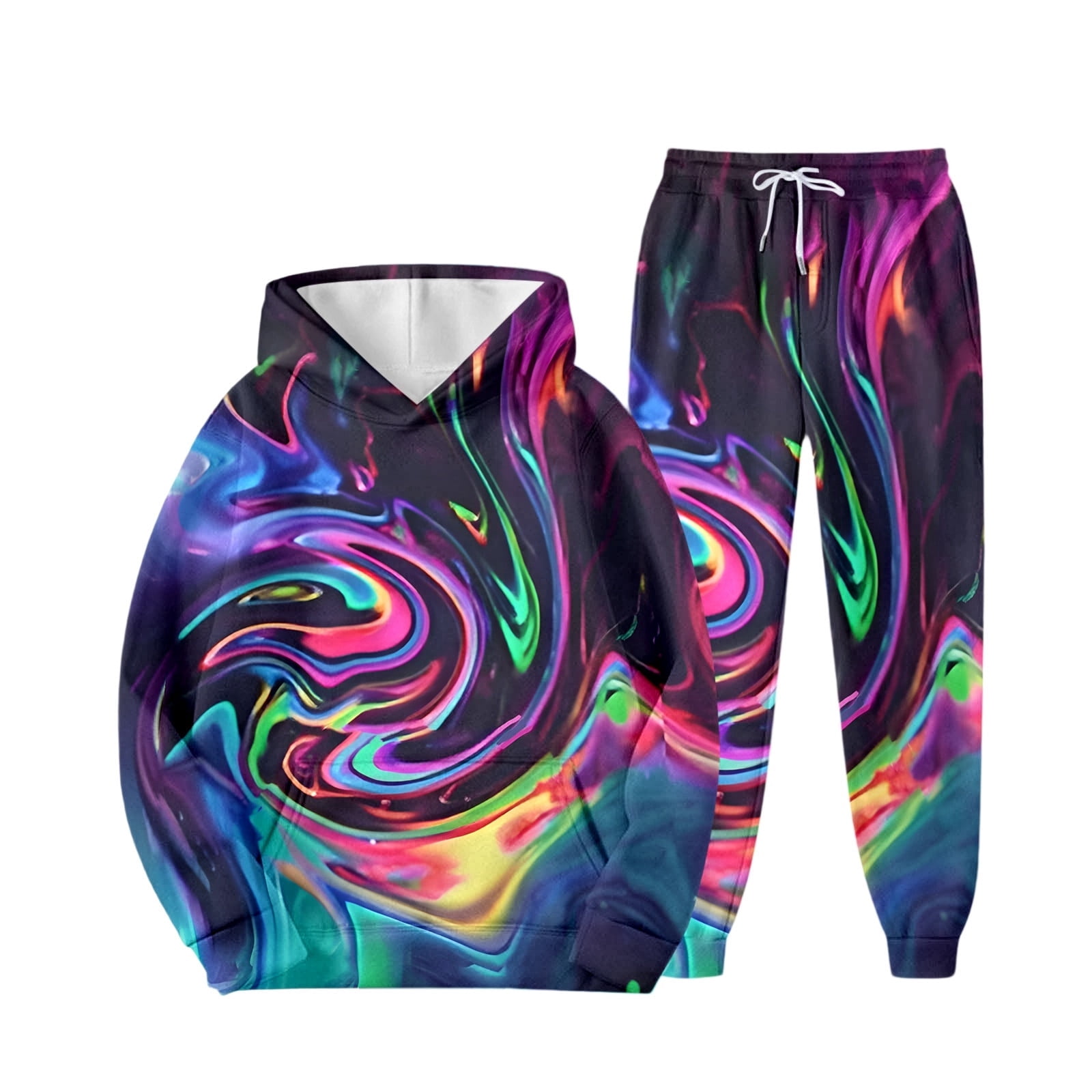 Gaexia Boys Tracksuit Outfits 10-12 Pullover 3D Printed Funny