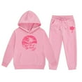 thumbnail image 1 of Gaexia Boys Tracksuit Set Sweatpants Hoodie Set Warm Up Suit Regular Fit Hoodie Sets 2 Pieces Sweatsuits for Boys Back To School Clothes,Pink,5-6 Yeats, 1 of 3
