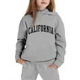 thumbnail image 1 of Gaexia Boys Tracksuit Set Sweatshirt and Pants Jogger Set Loose Fit Hoodie Sets 2 Pieces Boys Sweat Suit Athletic Clothes,Grey,3-4 Years, 1 of 3