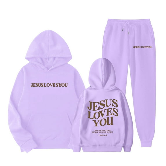 Gaexia Boys Tracksuit Sets Size 8 Sweatshirt and Sweatpant Jogger Set Regular Fit Hoodie Sets 2 Pieces Sweat Suits for Boys Back To School,Purple,4-5 Years