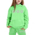 thumbnail image 1 of Gaexia Boys Tracksuit Size 6 Sweatshirt and Sweatpant Jogger Set Printed Hoodie Sets 2 Pieces Sweatsuits for Boys Back To School Clothes for Teen Boys,Light Green,2-3 Years, 1 of 6