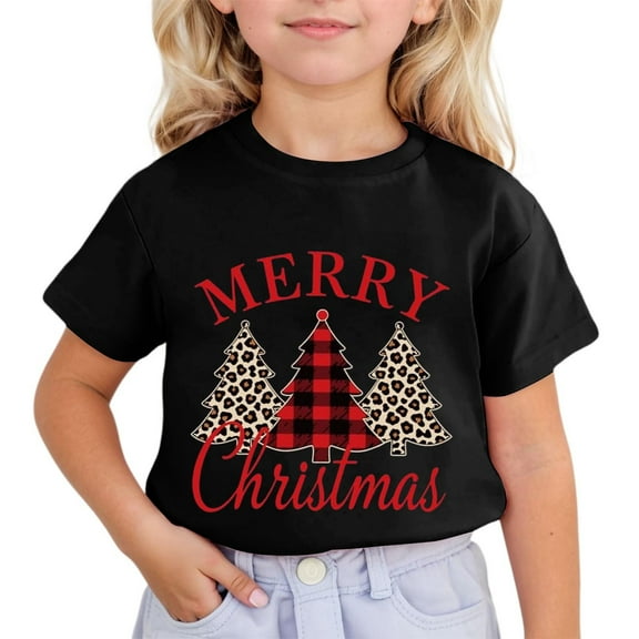 Gaexia Children Cute Printed Short Sleeved Round Neck T Shirt