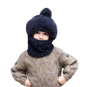 Gaexia CozyKids Winter Hat Scarf Neck Warmer Set for Toddlers Children Warm Lined Ear Cold Weather Outdoor Daily Wear