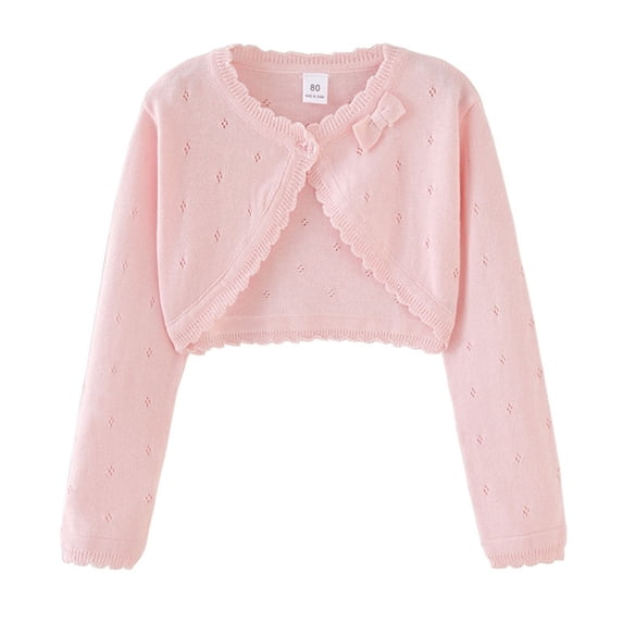 Gaexia Girls Cardigan Sweater Knit Open Front Long Sleeve Lightweight Casual Layering Top for Autumn Back to School