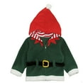 thumbnail image 1 of Gaexia Festive Santa Jacket For Boys Long Sleeve Winter Coat With Soft Holiday Party Apparel and Seasonal Events Outerwear, 1 of 9