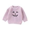 thumbnail image 1 of Gaexia Girl Sweaters,Cute Sweaters for Teens,Autumn Winter Baby Girl Halloween Cute Pattern Embroidery Knit Sweater Top Soft Warm Yarn Pullover for Toddler and, 1 of 5