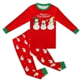 thumbnail image 1 of Gaexia Girl's 2 Piece Outfits Kids Christmas Pajamas Cotton Long Sleeve Matching Holiday Pjs Set Toddler Boys Girls Kids Xmas Jammies, 1 of 3