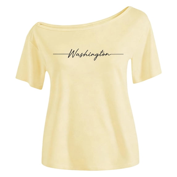 Gaexia Holiday Ready Girls Solid Off Shoulder CasualTop For Everyday Wear With Soft BreathableFabric