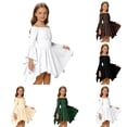 thumbnail image 1 of Gaexia Girls Casual Fashion Off Shoulder Dress With Ruffle Island Summer Play Outfit, 1 of 7