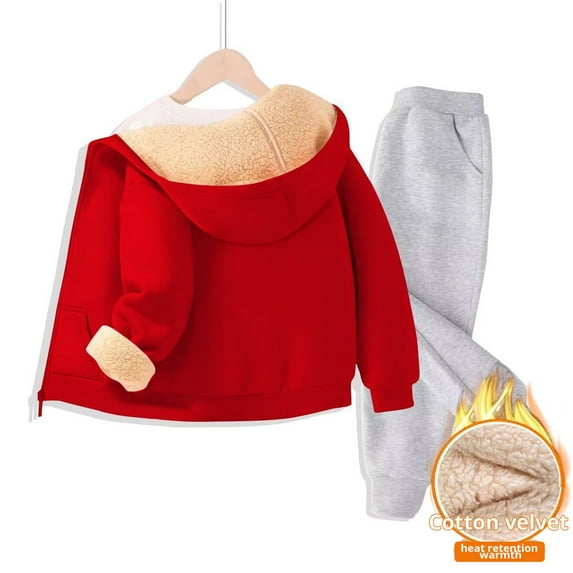 Gaexia Girls Fall Outfits Size 10-12 ,Girls' Hoodie Set Children's Two Piece Set Medium And Small Children's Solid Color Long Sleeved Hoodie And Sweatpants
