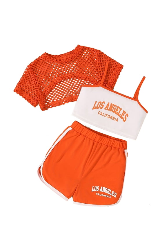 Girls Fall Outfits Size 10-12 ,Girls Summer Outfits 3 Piece Set Casual Loose Fit Sleeveless Top Shorts Combo Comfortable Breathable Playwear For Outdoor Activities Age 8 14